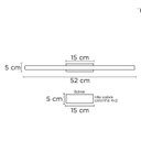 Ver imagem 7 de Arandela Led 10w Espelho Quadro 52cm Wing Dourado 3000k Bivolt