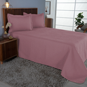Ver imagem 7 de Kit Cobre Leito King Comfort 3 Peças Microfibra Matelado: Rosa
