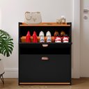 Ver imagem 4 de Sapateira Vertical 12 Pares Calçados Multiuso 2 Portas Basculantes Hall de Entrada Quarto Closet - P