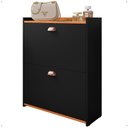 Ver imagem 7 de Sapateira Vertical 12 Pares Calçados Multiuso 2 Portas Basculantes Hall de Entrada Quarto Closet - P