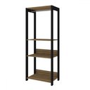Ver imagem 2 de Closet Maceió 2 Prateleiras Louro Freijo/preto - Caemmun