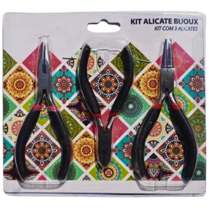 Kit Alicate para Bijuterias Cartela com 3 Unidades