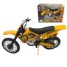 Moto de Motocross de Brinquedo com Apoio - Amarelo - 1
