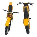 Ver imagem 2 de Moto de Motocross de Brinquedo com Apoio - Amarelo