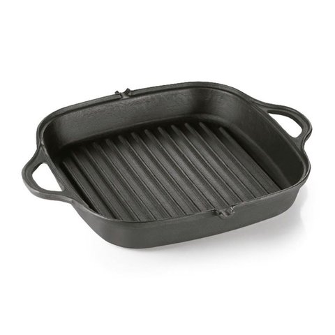 Frigideira Grill Quadrada Panelamineira Alça Ferro 26cm 1,8l