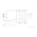 Ver imagem 2 de Fechadura Interna de 40mm 4400 E244 Mz271 Preto Fosco