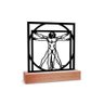 Escultura de Mesa, Homem Vitruviano 25x26cm - 1