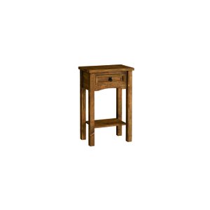 Mesa Lateral 1 Gaveta Madeira Maciça Rustic Line