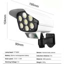 Ver imagem 7 de Camera Falsa Solar Luminaria sem Fio Sensor de Presença Segurança Leds