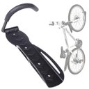 Ver imagem 1 de Suporte Parede Bike Gancho Vertical Reforçado Aço 4 Parafusos NETH Gancho de Bike na Parede Apartame