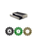 Ver imagem 6 de Bicama Box para Dois Colchões Solteiro 88x188 Linho