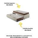 Ver imagem 7 de Bicama Box para Dois Colchões Solteiro 88x188 Linho