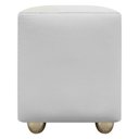 Ver imagem 6 de Puff Decorativo Quadrado Penteadeira Urban - Branco-bege Corino