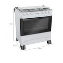 Ver imagem 2 de Fogão Mueller 5 Bocas MFI5BB Automático Mesa de Inox Forno 81,6 Litros