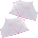 Ver imagem 4 de Mosquiteiro Cama Dobravel Anti Mosquito Mosca Inseto Pernilongo Poeira Protege Doenças Dengue Zika C