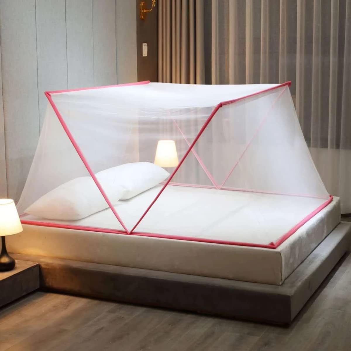 Mosquiteiro Cama Dobravel Anti Mosquito Mosca Inseto Pernilongo Poeira Protege Doenças Dengue Zika C - 7
