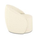 Ver imagem 7 de Poltrona Decorativa Orgânica Giratória Kit 2 Lua Linho Bege Sala D03 - D’Rossi