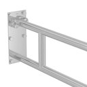 Ver imagem 2 de Barra de Apoio Lateral Articulável Deca Conforto 2315.i.080.pol.n 80cm Inox Polido