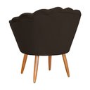 Ver imagem 2 de Kit 2 Poltronas Decorativa para Sala de Estar Charm Suede Marrom - Montanaris Decor MD MONTANARIS DE