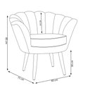 Ver imagem 4 de Kit 2 Poltronas Decorativa para Sala de Estar Charm Suede Marrom - Montanaris Decor MD MONTANARIS DE