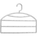 Ver imagem 2 de Kit 20 Cabides Triplos Organizar Calças Calceiros Transparentes Closet Guarda Roupas Cinquetti