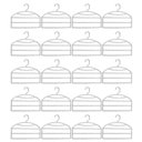 Ver imagem 1 de Kit 20 Cabides Triplos Organizar Calças Calceiros Transparentes Closet Guarda Roupas Cinquetti