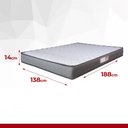Ver imagem 6 de Colchão Casal Hellen Espuma D33 Pro Confort 138x188x14cm Cinza com Branco