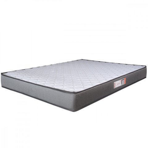 Colchão Casal Hellen Espuma D33 Pro Confort 138x188x14cm Cinza com Branco 