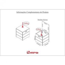 Puff Baú Imperial Móveis Mpo - 2 Puff Baú Imperial Móveis Mpo - 2