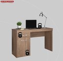 Ver imagem 4 de Mesa Escrivaninha Home Office Quarto Sala Escritorio 1 Porta 1 Gaveta Vitoria Cor Nature