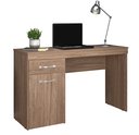 Ver imagem 1 de Mesa Escrivaninha Home Office Quarto Sala Escritorio 1 Porta 1 Gaveta Vitoria Cor Nature