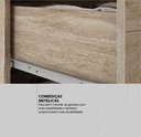 Ver mais imagens de Mesa Escrivaninha Home Office Quarto Sala Escritorio 1 Porta 1 Gaveta Vitoria Cor Nature