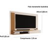 Painel de Tv até 50 P com Nicho e Porta Marina - Cores - Comprar Moveis em Casa: Off White / Nature - 3
