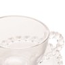 Xícara P/Café Com Pires Cristal Coração Transparente 80ml Lyor - 2