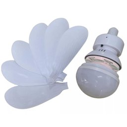 Ventilador Lampada Led Silencioso E27 6 Helices Verao Controle Iluminaçao Dimerizavel Ajustavel Ambi - 6