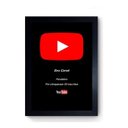 Ver imagem 1 de Quadro Placa 50 Inscritos Youtube com seu nome 44X32