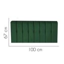 Ver imagem 2 de Painel Estofada Kiara 100cm Solteiro Box Quarto Suede Verde - Gat Magazine