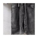 Ver imagem 5 de Roupão Microfibra Flannel P Extra Macio Cinza Rock - Tessi