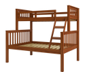 Ver imagem 2 de Beliche com Cama de Casal 100% Madeira Maciça Marrom/Tabaco