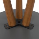 Ver imagem 4 de Kit com 2 Mesas Canto e Lateral Retrô Redonda Slim Patrimar Cinamomo