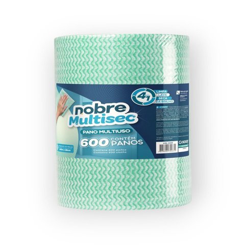 Pano Multiuso Slim (28cm X 240m ) - Verde - Nobre