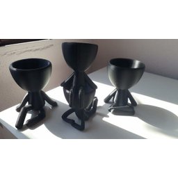 Vaso Decorativo - Robert Plant - Kit 4 Vasos - Impresso em 3D - 2