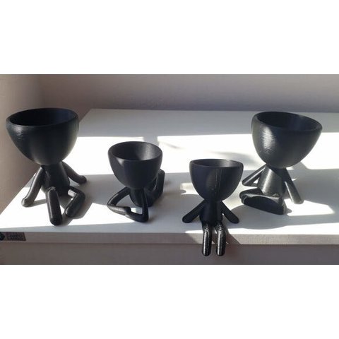 Vaso Decorativo - Robert Plant - Kit 4 Vasos - Impresso em 3D