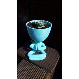 Vaso Decorativo - Robert Plant - Yoga - Impresso em 3D - 2