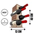 Ver imagem 4 de Mini Adega MDF para 4 garrafas