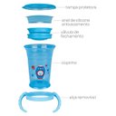 Ver imagem 4 de Copo de Treinamento 360 Azul com Alça Removível - Buba