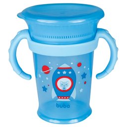 Copo de Treinamento 360 Azul com Alça Removível - Buba - 1