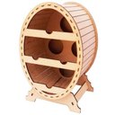 Ver imagem 1 de Mini Adega MDF Oval para 4 garrafas