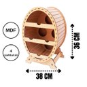Ver imagem 3 de Mini Adega MDF Oval para 4 garrafas