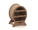 Ver imagem 2 de Mini Adega MDF Oval para 4 garrafas